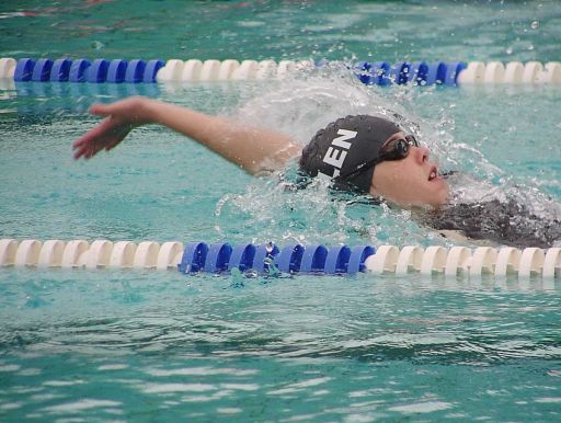 Sonja Wimmelbücker über 100 m Rücken beim 29. Internationalen Schwimmfest